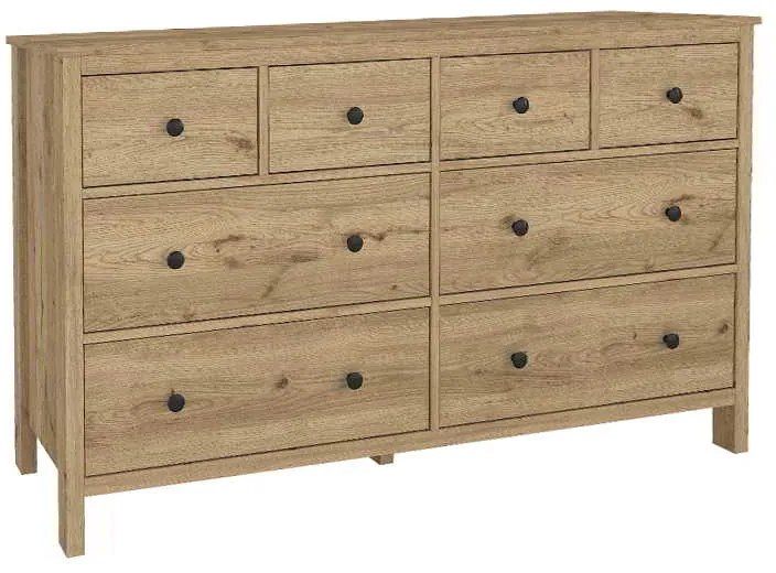 Συρταριέρα - Μπουφές Sabina Megapap χρώμα sepet oak 160x50x96εκ.