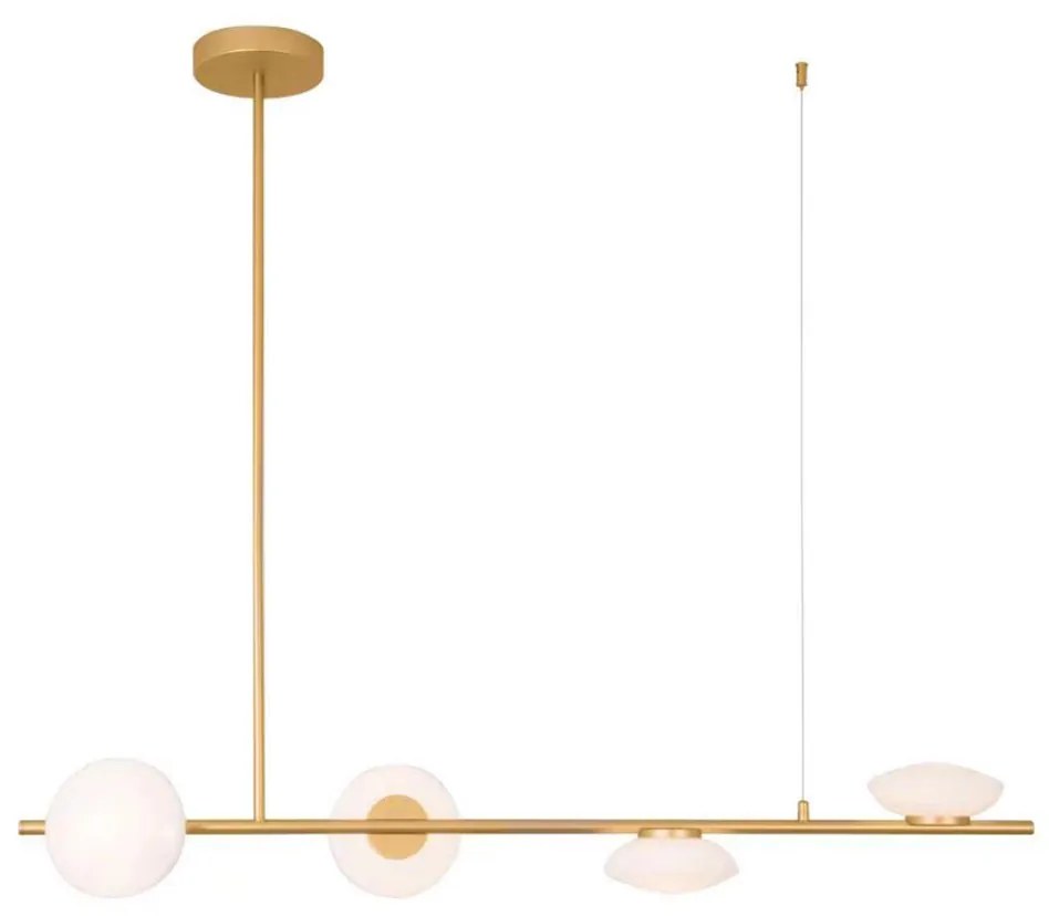 Φωτιστικό Οροφής Πολύφωτο LED Zambelis 22062 Gold Matt