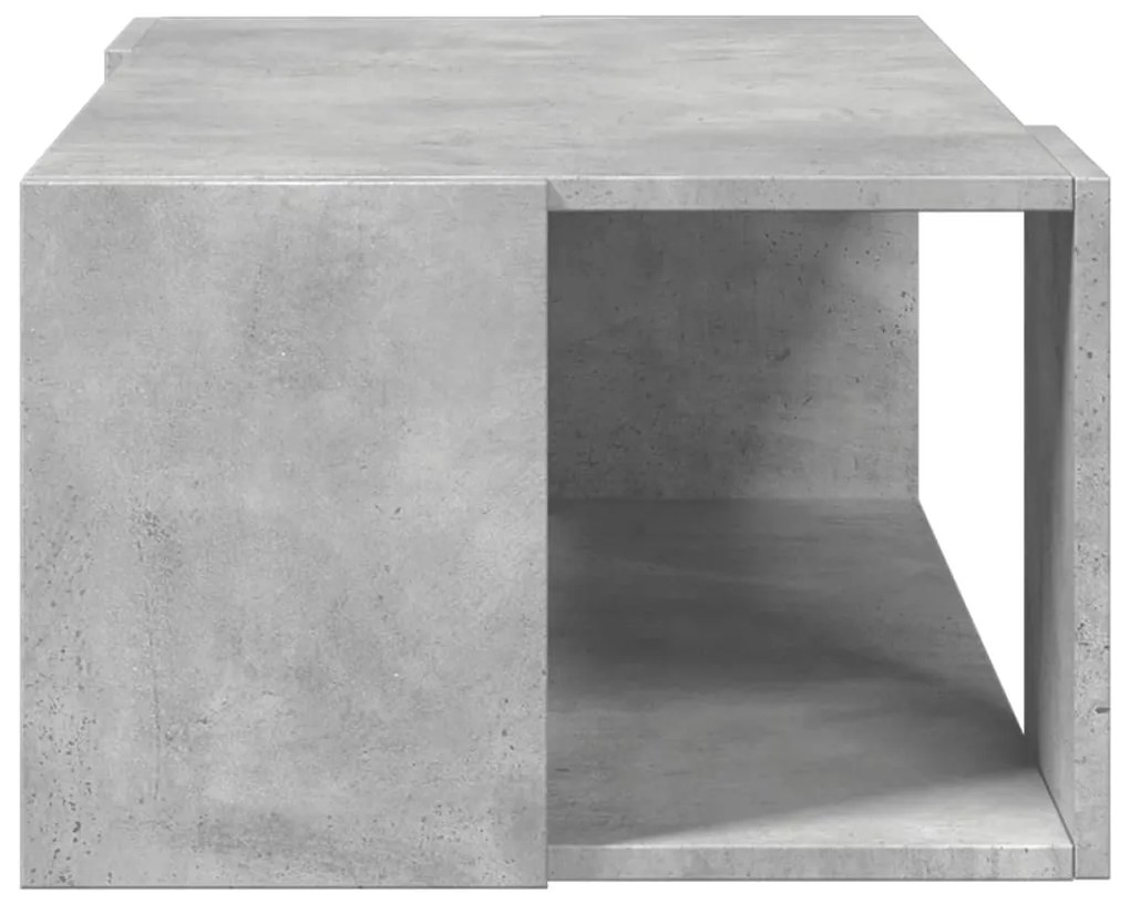 vidaXL Τραπεζάκι Σαλονιού Γκρι Σκυροδ. 89,5x48x30 εκ. Επεξεργ. Ξύλο