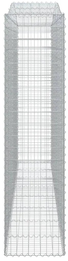 vidaXL Συρματοκιβώτιο Τοξωτό 400x50x200/220εκ. από Γαλβανισμένο Χάλυβα