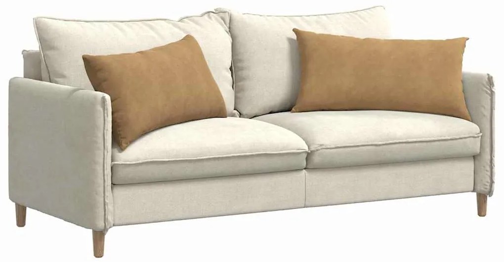 vidaXL Μαξιλάρι Καναπέ 2 pcs Καφέ 80 x 40 cm Υφασμάτινο Κορντουρά