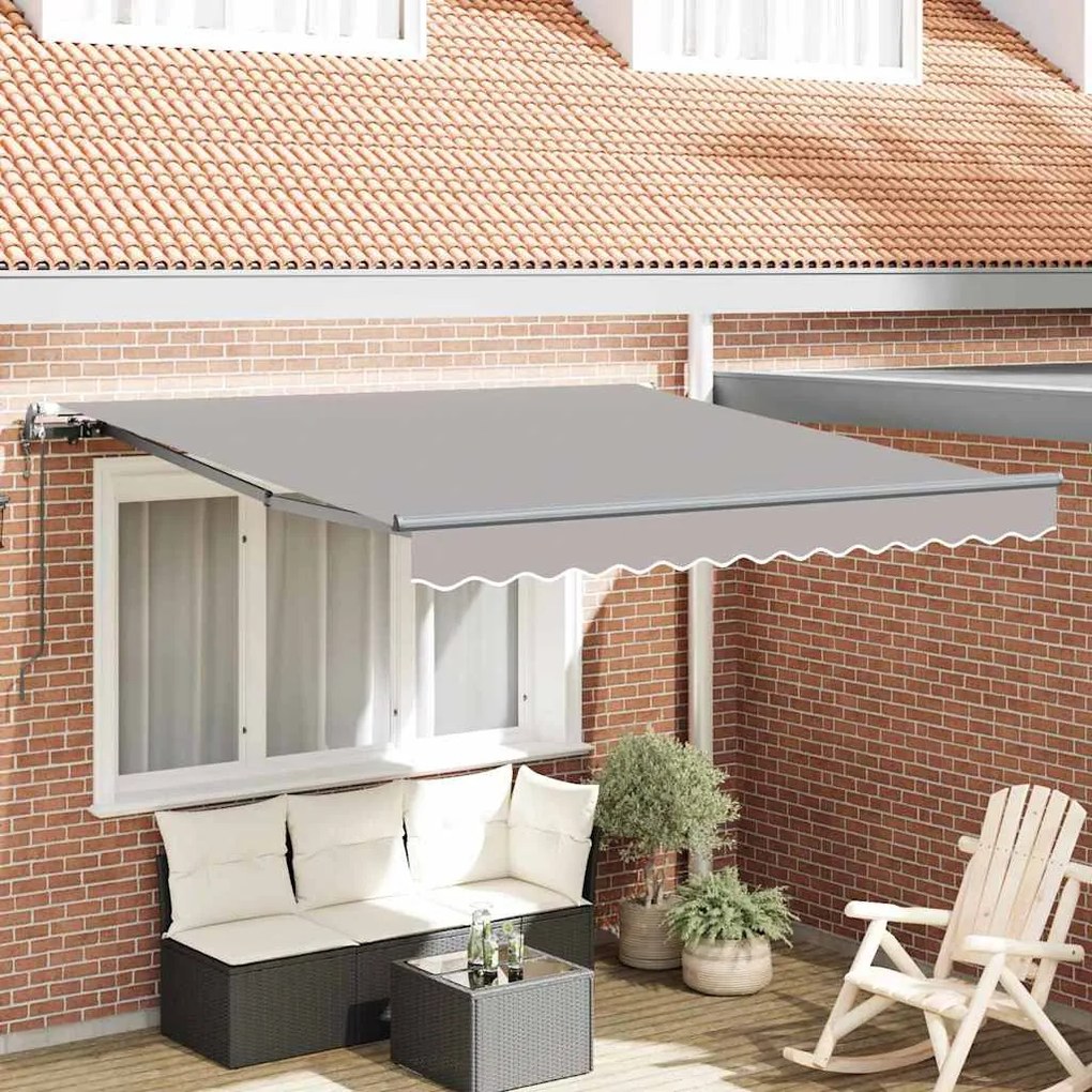 vidaXL Σκηνίτσα Αναδιπλούμενη Ανοιχτό γκρι 300 x 250 εκ ύφασμα