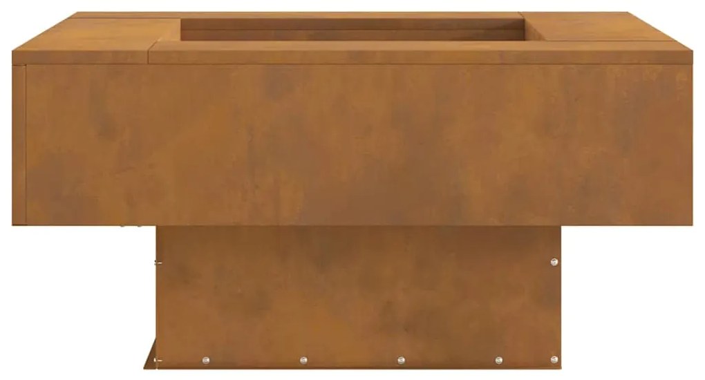 vidaXL Φωτιά Καφέ 80 x 80 x 40 cm Ατσάλι σκληρυθέν στον αέρα