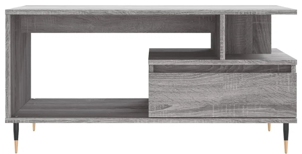vidaXL Τραπεζάκι Σαλονιού Γκρι Sonoma 90x49x45 εκ.Επεξεργασμένο Ξύλο