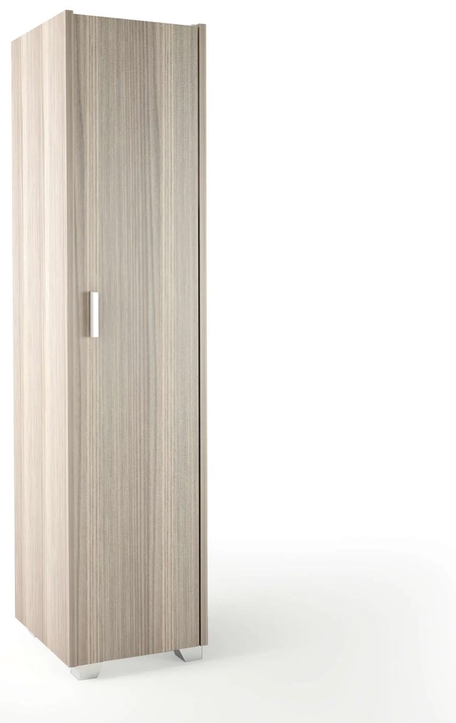 Ντουλάπα μονόφυλλη σε χρώμα σταχτί 48x50x180