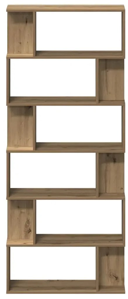 vidaXL Ντουλάπι βιβλίων Artisan Oak 80x24x192 cm Κατασκευασμένο ξύλο