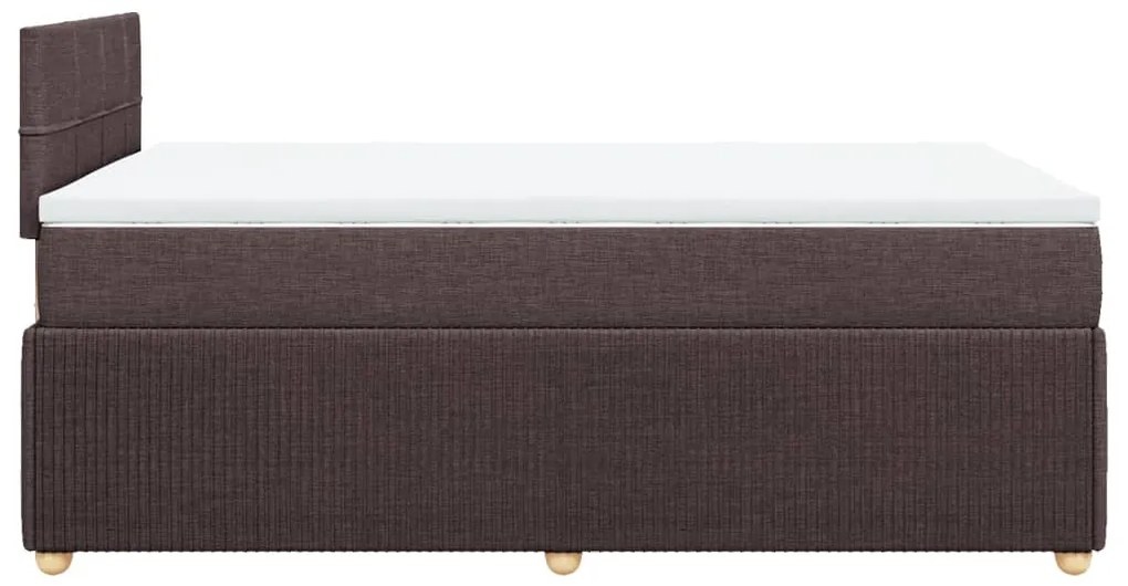 ΚΡΕΒΑΤΙ BOXSPRING ΜΕ ΣΤΡΩΜΑ ΣΚΟΥΡΟ ΚΑΦΕ 120X190 ΕΚ ΥΦΑΣΜΑΤΙΝΟ 3287398