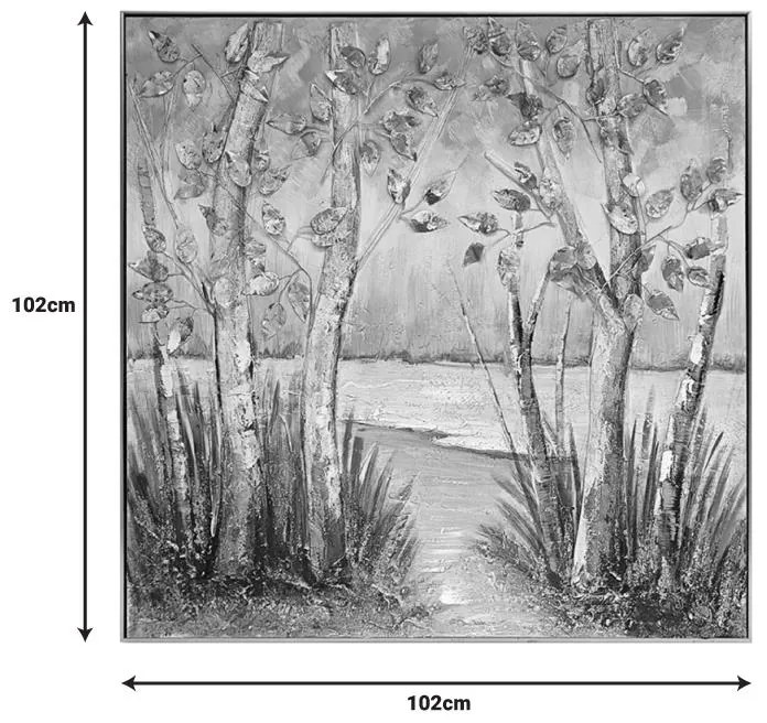 Πίνακας σε καμβά Leambre I Inart 102x4.5x102εκ 102x4.5x102 εκ.