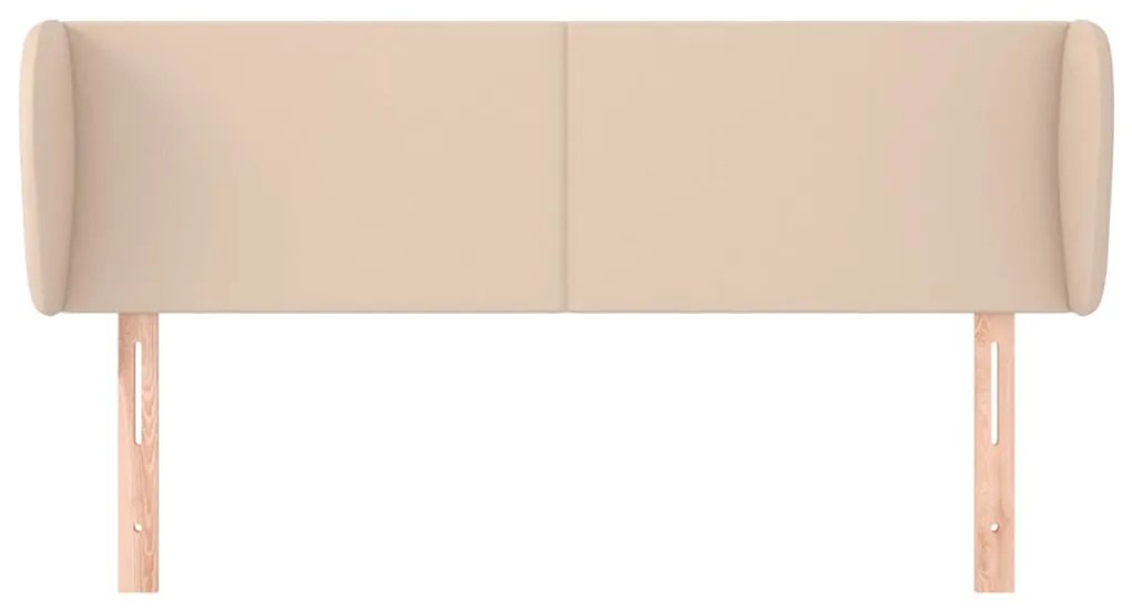 vidaXL Κεφαλάρι με Πτερύγια Καπουτσίνο 147x23x78/88εκ. Συνθετικό Δέρμα