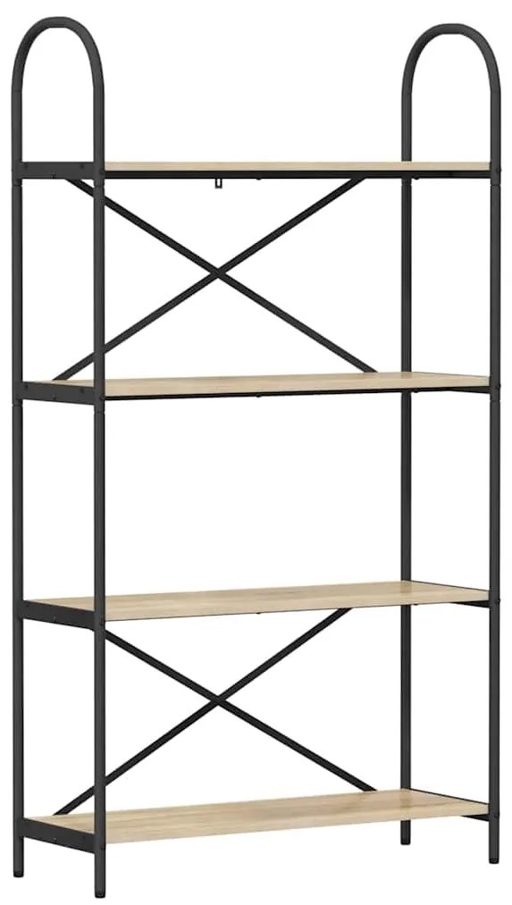 vidaXL Ράφι Βιβλίων Δρύς Sonoma 80 x 30 x 146 εκ Επεξεργασμένο ξύλο