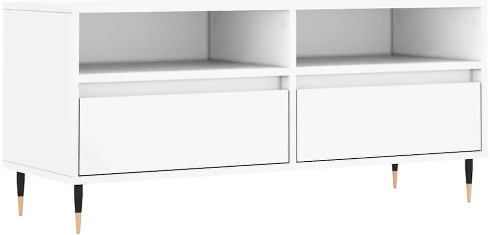 vidaXL Έπιπλο Τηλεόρασης Λευκό 100x34,5x44,5 εκ. Επεξεργασμένο Ξύλο