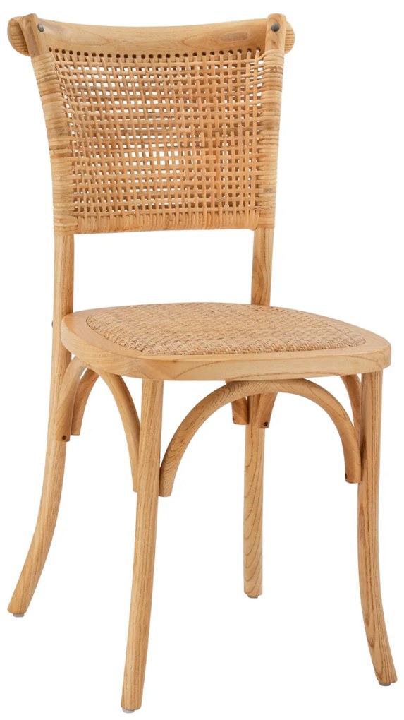 ΚΑΡΕΚΛΑ ΞΥΛΙΝΗ LIBERTY ΜΕ ΠΛΕΞΗ RATTAN ΣΕ ΦΥΣΙΚΗ ΑΠΟΧΡΩΣΗ HM8752.01 49x54x89 εκ.