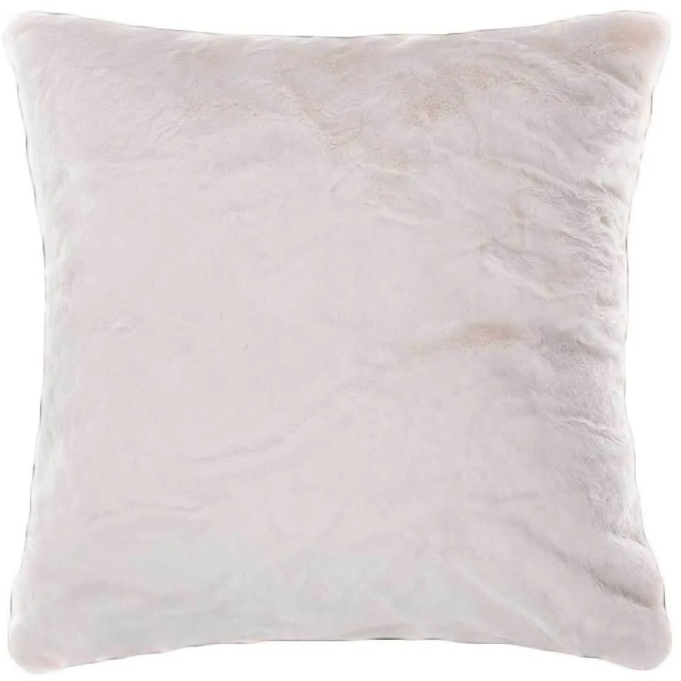 Γούνινη Διακοσμητική Μαξιλαροθήκη (45x45) Silk Fashion NX202 Ivory