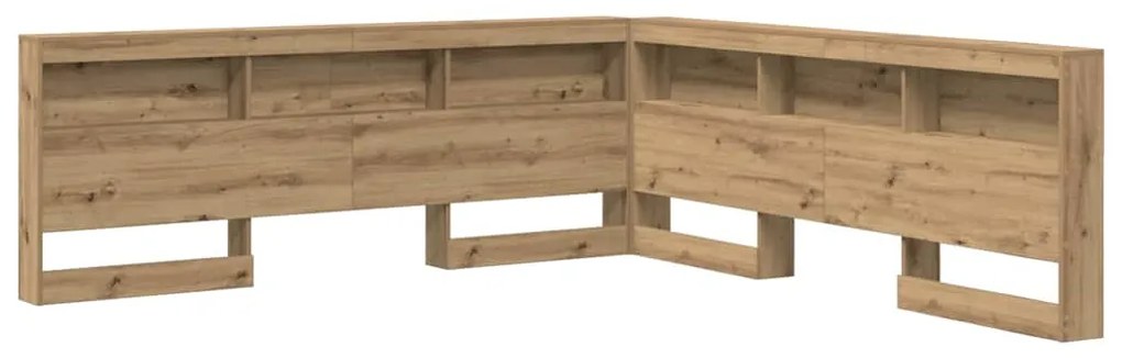 vidaXL Κεφαλάρι Αποθήκης με ράφι Artisan Oak 200 cm Επεξεργασμένο ξύλο