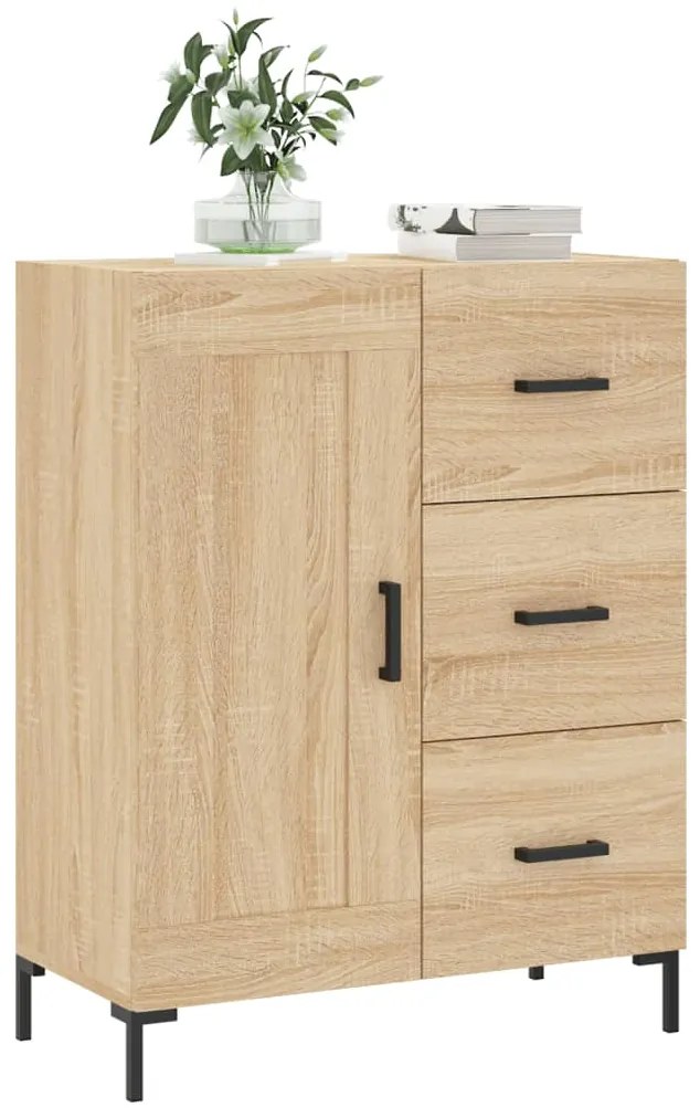 vidaXL Ντουλάπι Sonoma Δρυς 69,5 x 34 x 90 εκ. από Επεξεργασμένο Ξύλο
