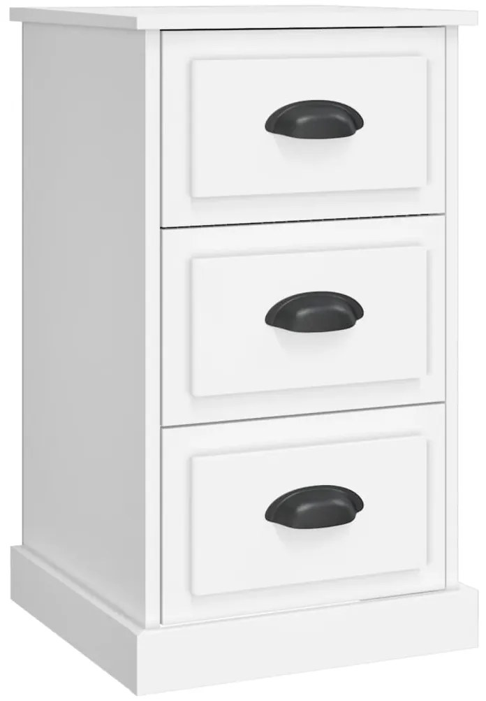 vidaXL Κομοδίνο Λευκό 39 x 39 x 67 εκ. από Επεξεργασμένο Ξύλο