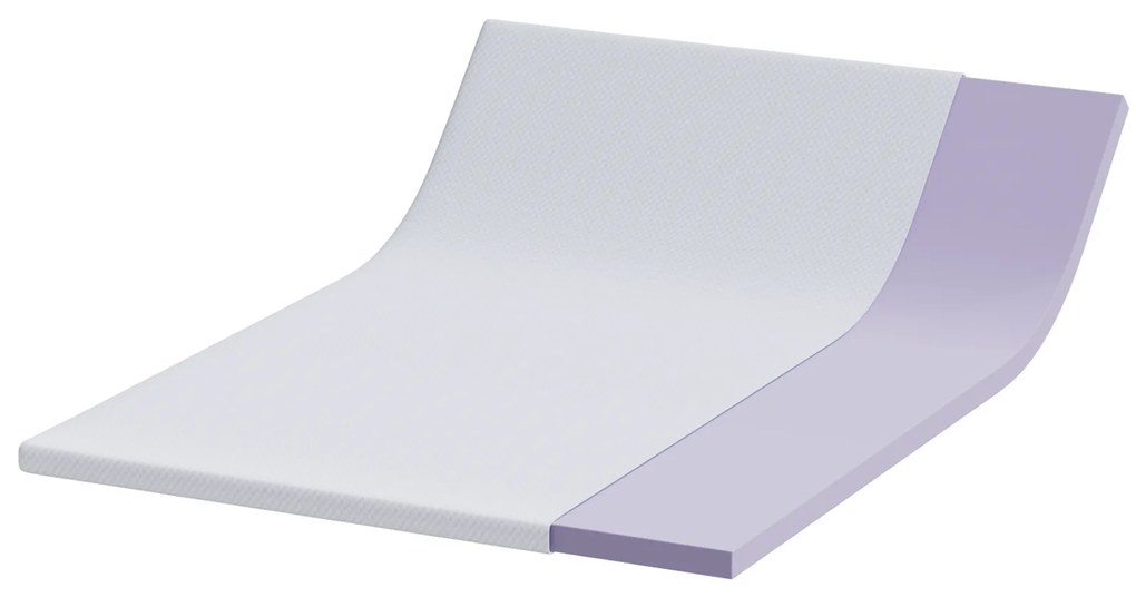 vidaXL Στρώματα Λευκό 140 x 200 cm 100% ύφασμα πολυεστέρα με τζακάρ