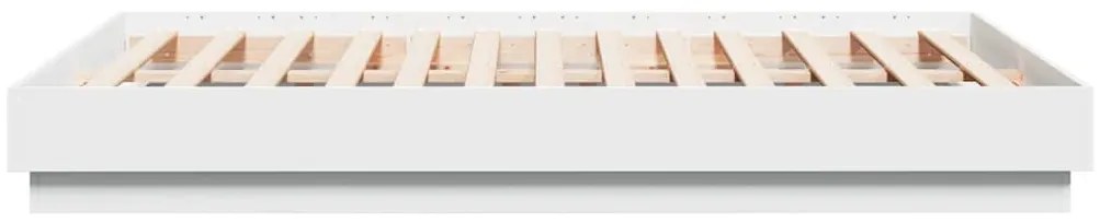 vidaXL Πλαίσιο Κρεβατιού Λευκό 120 x 190 εκ. Επεξεργασμένο Ξύλο