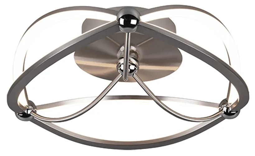 Φωτιστικό Οροφής Trio Lighting Charivari 621210107 Νίκελ Ματ