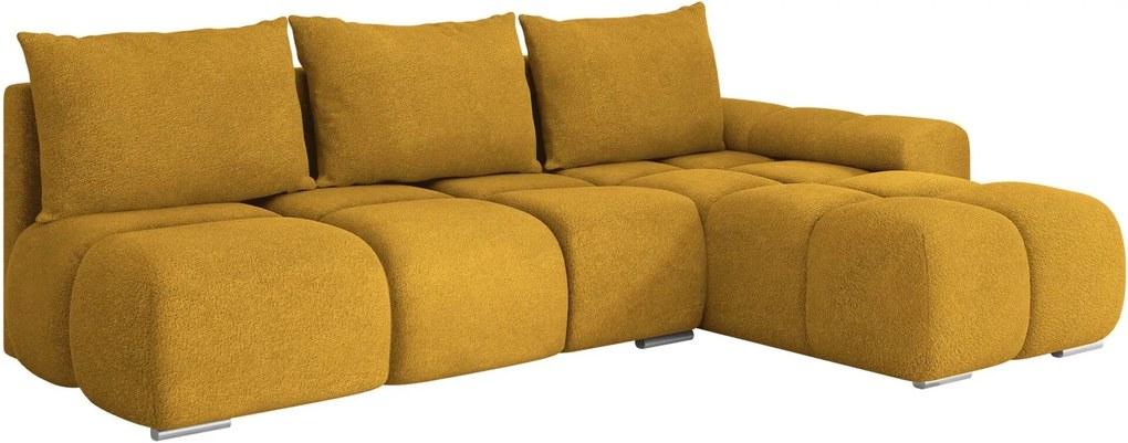 Γωνιακός καναπές Bestii-Moustardi-Δεξιά - 270.00Χ183.00Χ85.00cm