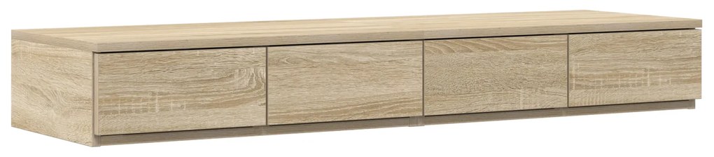vidaXL Κομοδίνα με Συρτάρια Sonoma Oak 120x36.5x16.5 εκ Επεξεργασμένο Ξύλο