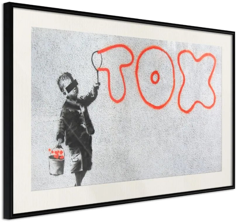 Αφίσα - Banksy: Tox - 30x20 - Μαύρο - Με πασπαρτού