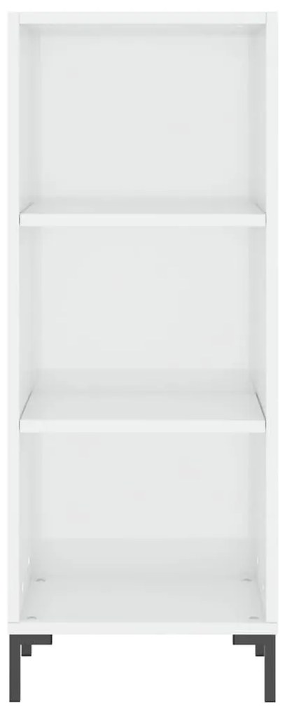 vidaXL Ντουλάπι Γυαλιστερό Λευκό 34,5 x 32,5 x 90 εκ. Επεξεργ. Ξύλο