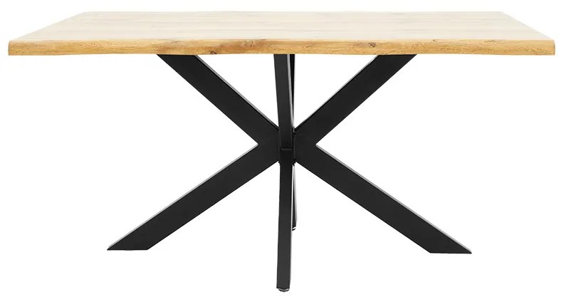 Tραπέζι Gilman pakoworld MDF καρυδί-μαύρο 150x90x75εκ - 235-000021 - 235-000021