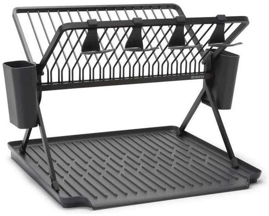 Πιατοθήκη Διώροφη Με Δίσκο 081.1394/82 33x42x51cm Dark Grey Brabantia Μέταλλο