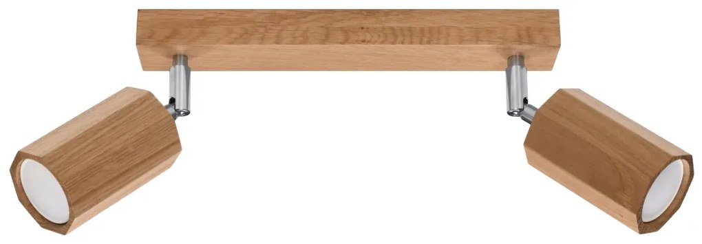 Sollux Φωτιστικό οροφής Zake 2,ξύλο,2xGU10/40w