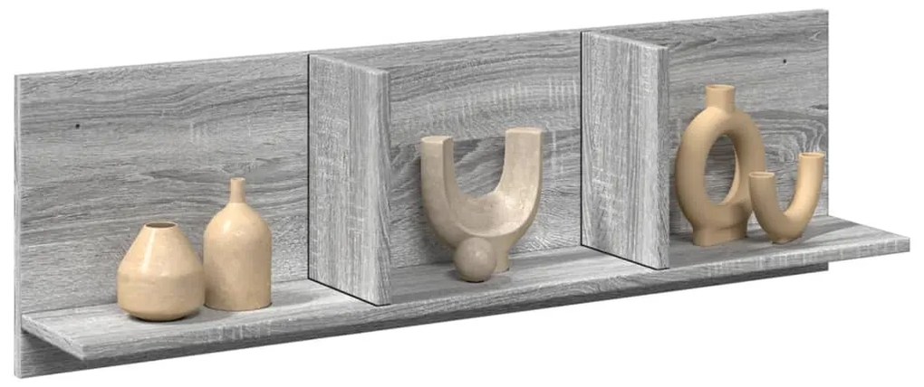 vidaXL Ντουλάπι Τοίχου Γκρι Sonoma 100x16,5x30 εκ. Επεξεργασμένο Ξύλο