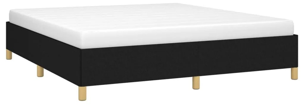 Σκελετός Κρεβατιού Χωρίς Στρώμα Μαύρο 160x200 εκ.Υφασμάτινο 3120971