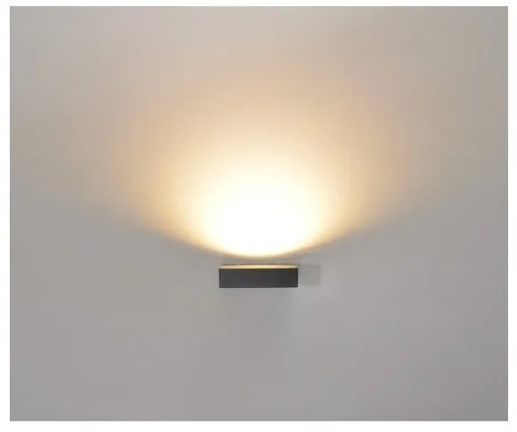 Απλίκα Φωτιστικό Τοίχου LED 6W W14CM Αλουμίνιο Luma Lighting-123-01452-17-black-Μαύρο 123-01452-17-black