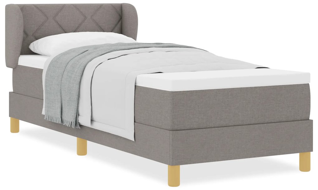 vidaXL Κρεβάτι με Στρώμα Ταχύτερα 80x200 εκ Fabric