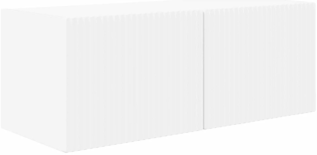 vidaXL Σετ τοίχου για τηλεόραση 4 pcs Λευκό Επεξεργασμένο ξύλο