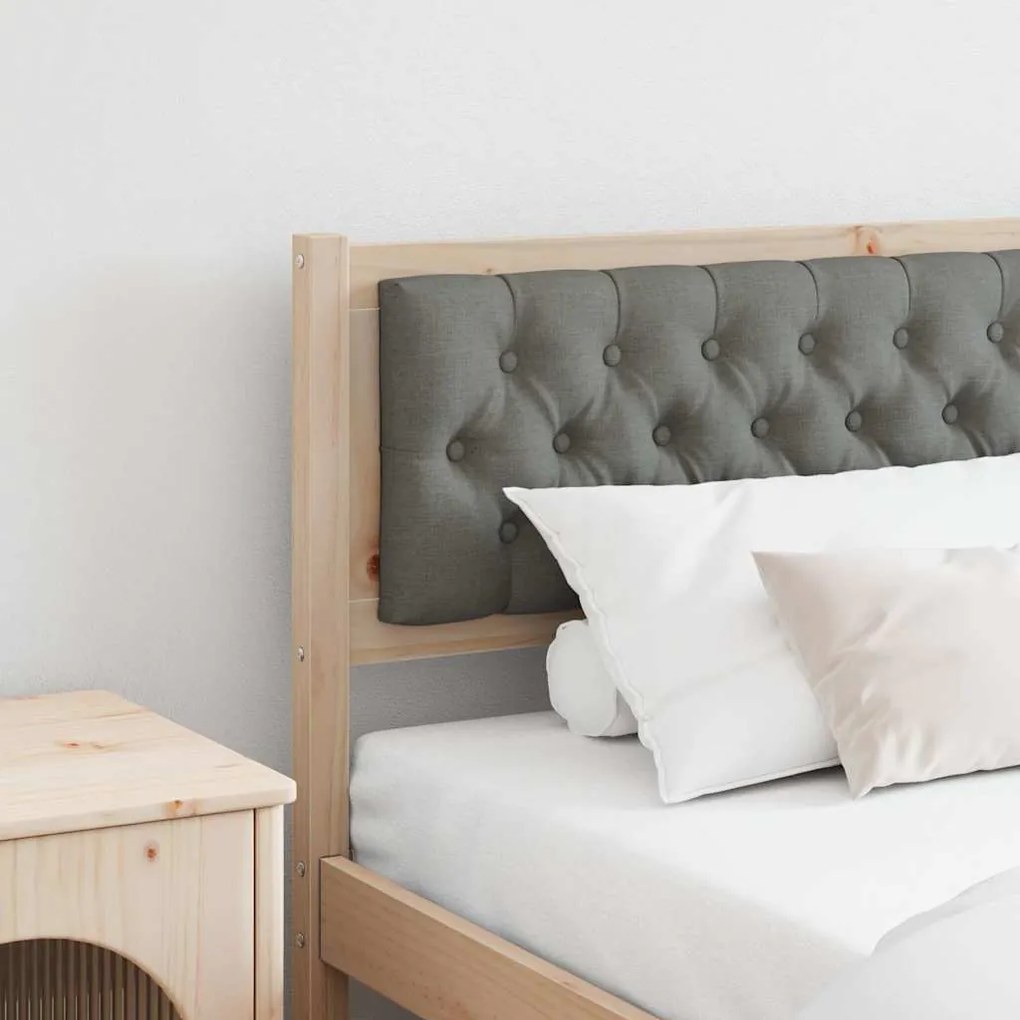 vidaXL Κεφαλάρι Άλλο Καφέ και σκούρο γκρι 200 cm Μασίφ ξύλο πεύκου