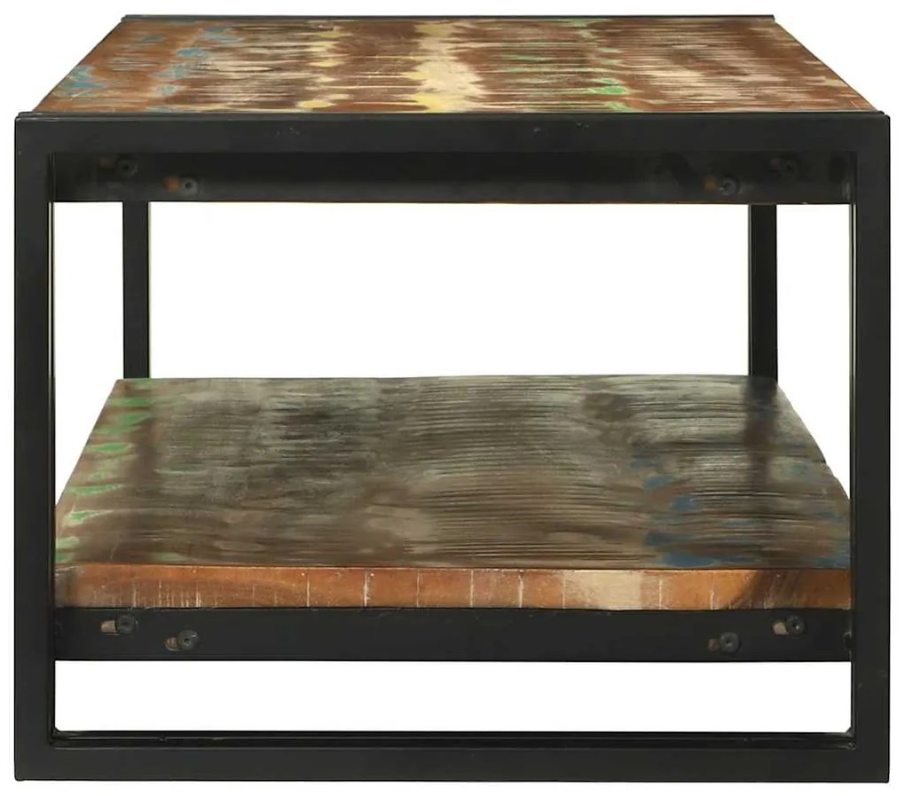 vidaXL Τραπεζάκι σαλονιού Πολύχρωμο Στερεό Ανακτηθέν Ξύλο