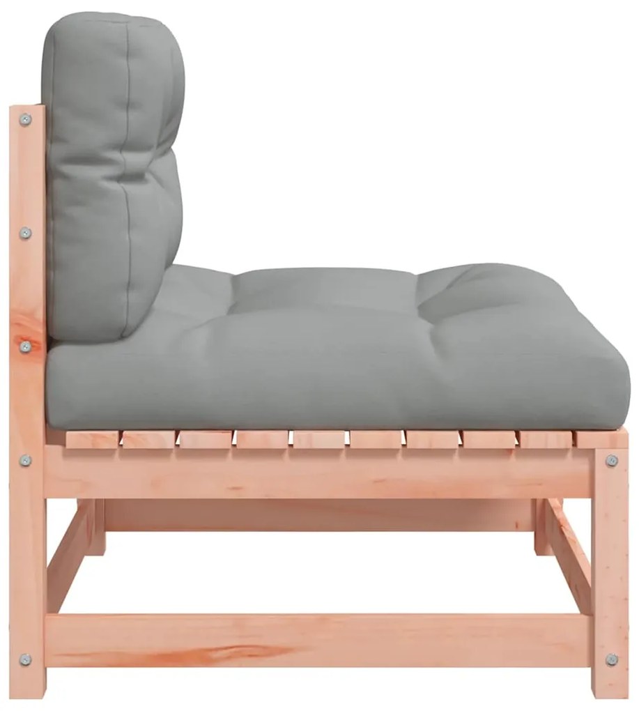 vidaXL Καναπέδες Κήπου Χωρίς Μπράτσα 2Τεμ Μασίφ Ψευδοτσούγκα+Μαξιλάρια