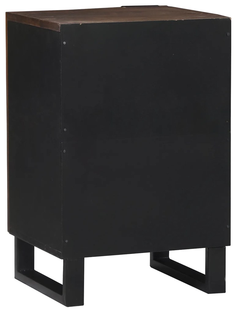 vidaXL Ντουλάπι Μπάνιου 38x33.5x58 cm από Σταθερό Ξύλο Μάνγκο