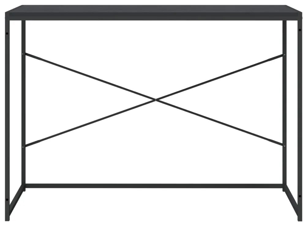 vidaXL Γραφείο Υπολογιστή Μαύρο 110 x 60 x 70 εκ. Επεξεργασμένο Ξύλο