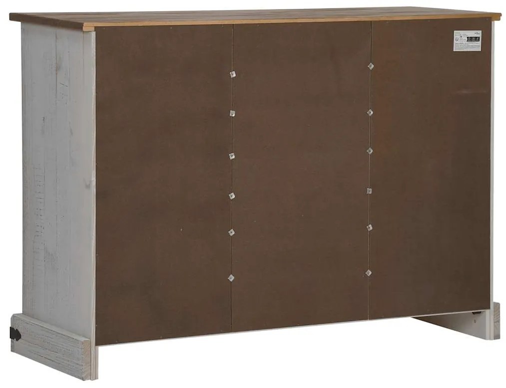 vidaXL Sideboard HALDEN 2 συρόμενες πόρτες Λευκό 112x40x80 cm