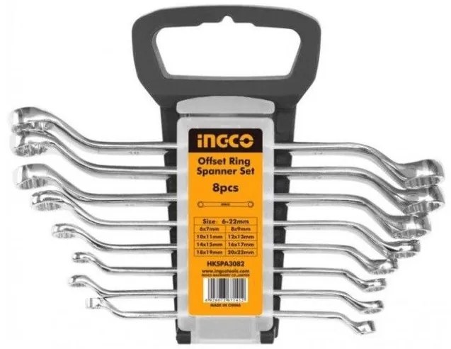 Σετ 8 τμχ Πολύγωνα Κλειδιά 6 έως 22mm HKSPA3088 INGCO HKSPA3088