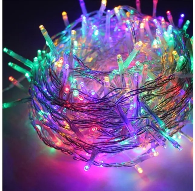 Λαμπάκια Σειράς 50xLED 2,25W 2xAA IP20 RGB Διάφανο X0650312 Aca-X0650312-Διάφανο X0650312