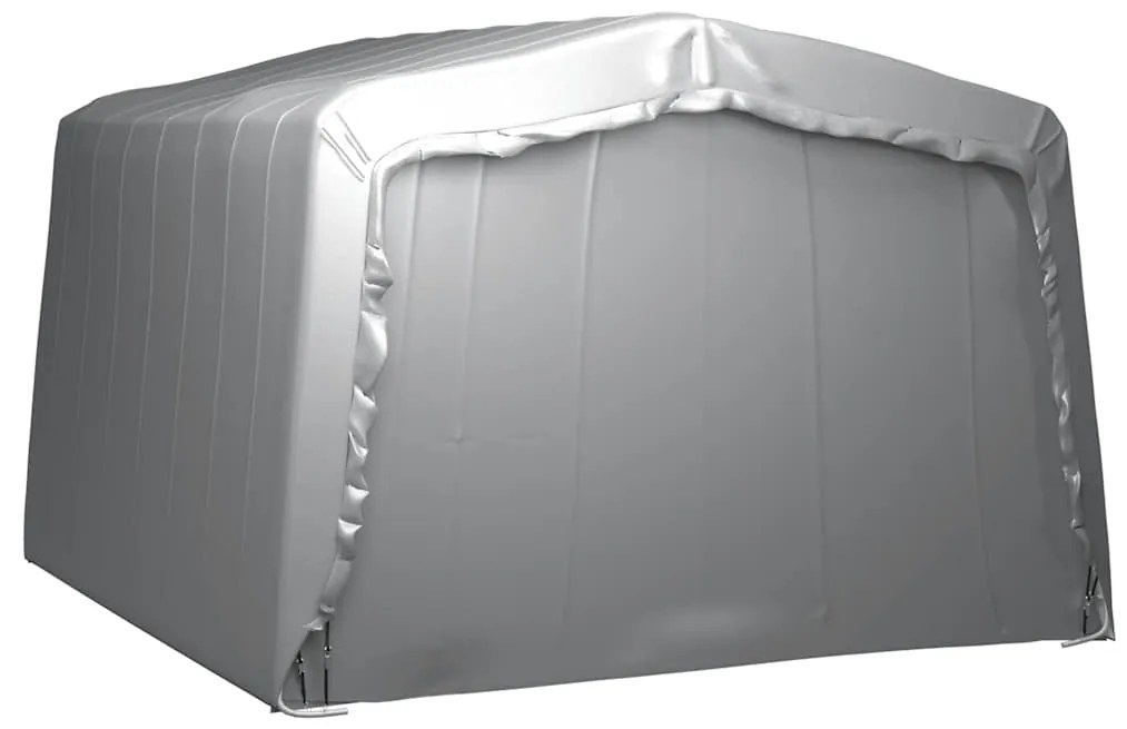 vidaXL Τέντα Αποθήκευσης Γκρι 370 x 370 εκ. Ατσάλινη