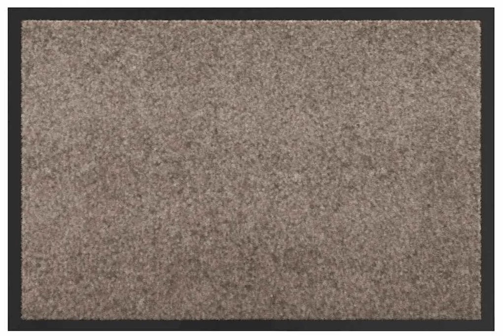 vidaXL Χαλάκι Εξώπορτας Μπεζ 60 x 40 x 1.2 εκ. Ύφασμα τέντι