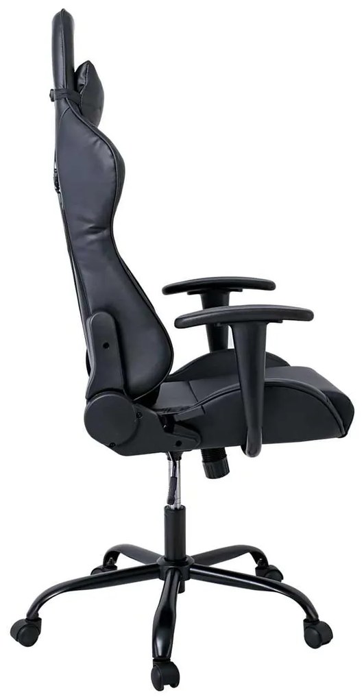 Gaming/Manager Πολυθρόνα Bf8350 Pu Μαύρο . Διάσταση: 69x69x126/136cm 69x69x126/136cm