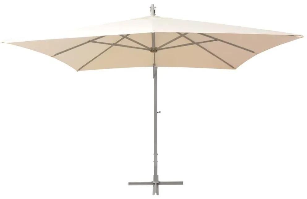 Ομπρέλα Κρεμαστή Χρώμα Άμμου 300 x 300 εκ. με Ιστό Αλουμινίου - Μπεζ