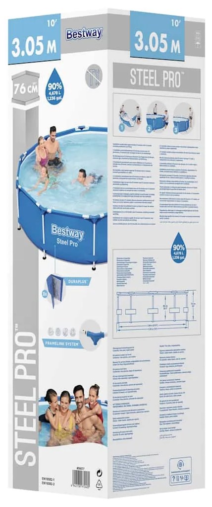 Bestway Πισίνα Steel Pro 305 x 76 εκ.