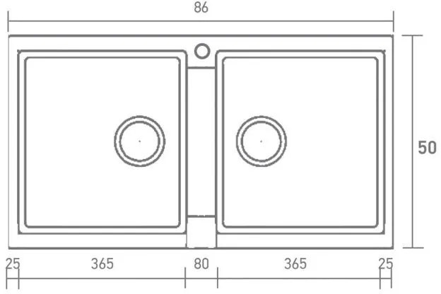 Νεροχύτης Sanitec 334-Granite Celtic Stone