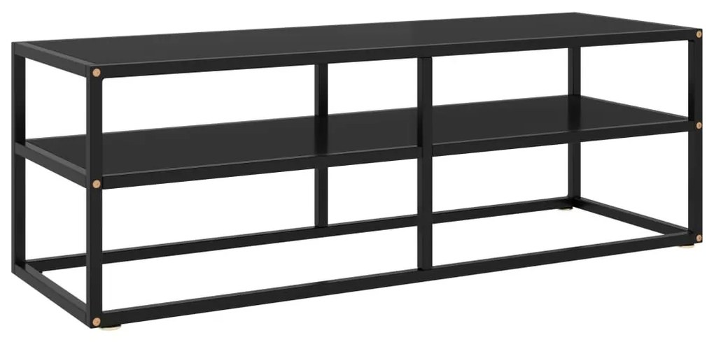 Έπιπλο Τηλεόρασης με Μαύρο Γυαλί 120 x 40 x 40 εκ. 322860